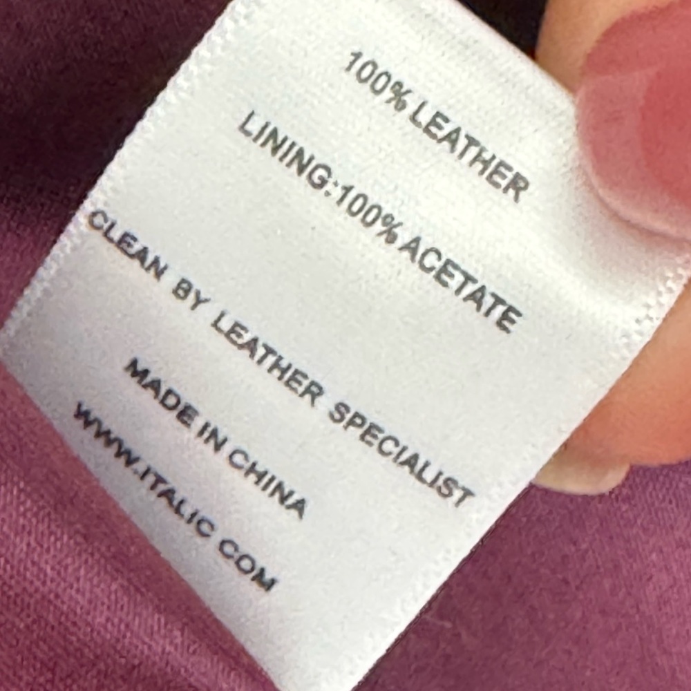 Italic Leather Jacket size L - Picture 7 of 7